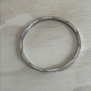 Elegant Silver Bangle Bracelet